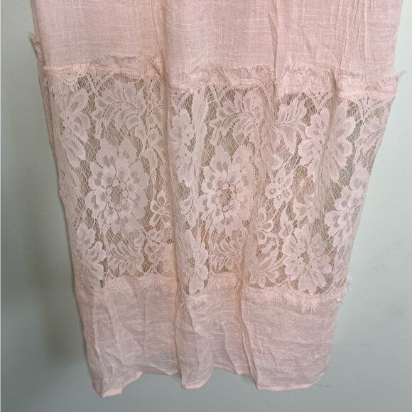 Forever 21 Blush Lace Maxi Small Dress - Picture 8 of 13